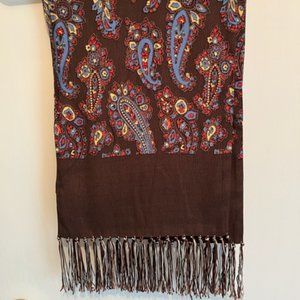 Polo Ralph Lauren Brown Paisley Scarf